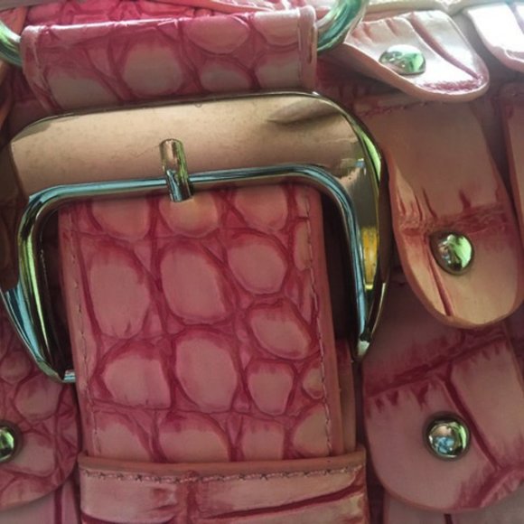 Large Pink Susan Nichole Handbag/Purse NWOT Vegan - Picture 3 of 5